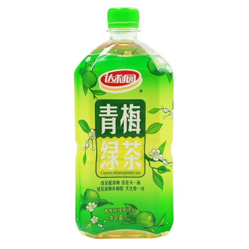 达利园青梅绿茶1L*2瓶/12瓶茶饮料聚会聚餐清爽畅饮酸甜口味促销 青梅绿茶1L*12瓶