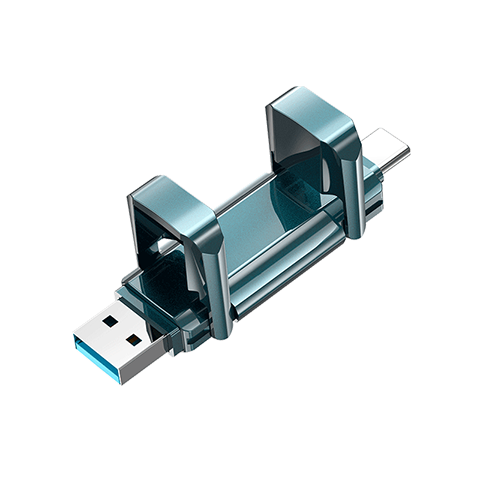 aigo 爱国者 U397 USB3.2 U盘 神谕松绿 256GB USB-A/Type-C