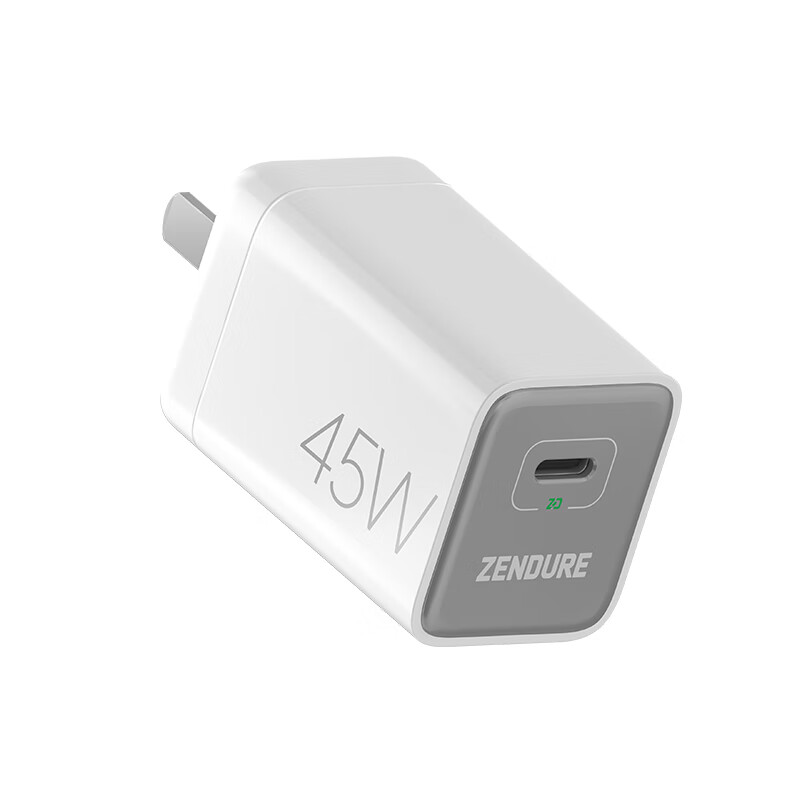 ZENDURE征拓 45w 氮化镓充电器USB-C口适用苹果16充电器PD快充iPhone17 iPad 华为mate60Pro安卓手机快充 【3C认证】45W Type-C 快充 白色
