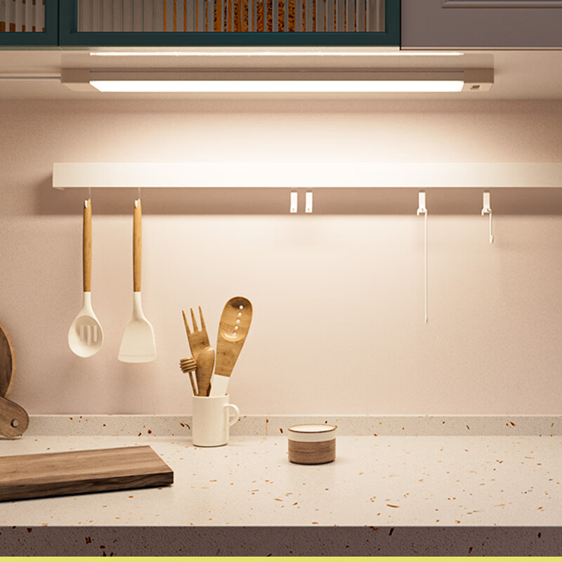 宝斯恩 插电式手扫感应橱房灯 厨柜灯切菜灯条高显指90+可接220V电线  长度0.8m 五档色温（2700-6500k）