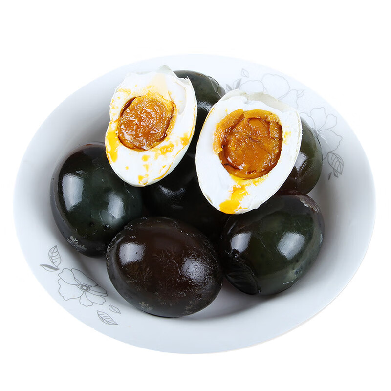 云郵高郵特產(chǎn)云郵牌高郵咸鴨蛋松花蛋雙味組合鹽蛋皮蛋各10枚家庭裝 原味 20枚 65g