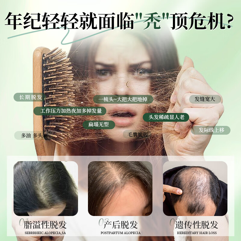 康百力美国进口黑枸杞刺梨复合片可搭白发黑发食疗防脱生发增发乌发丸吃 【脱发/掉发/秃头/地中海】9瓶超值装【内调养发】