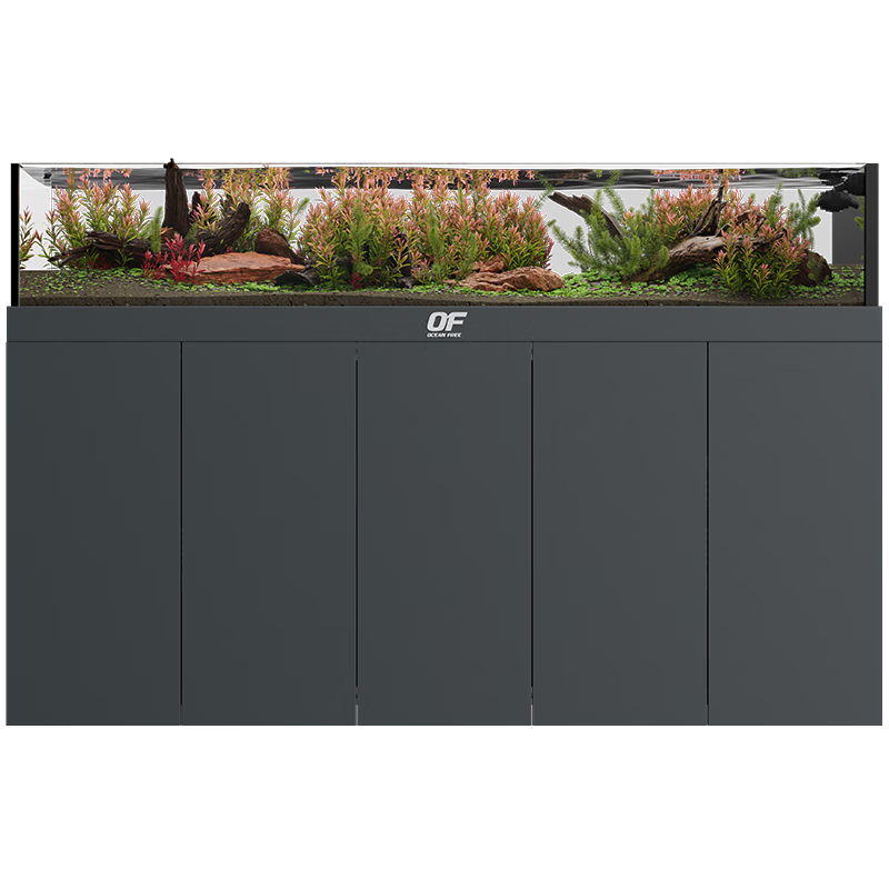 仟湖OF魚(yú)缸客廳一體式溪流缸極窄溢流家用超白玻璃底濾水族箱2025新款 凈水生化鏈（配件不單獨(dú)出售） 1262x482x1260mm