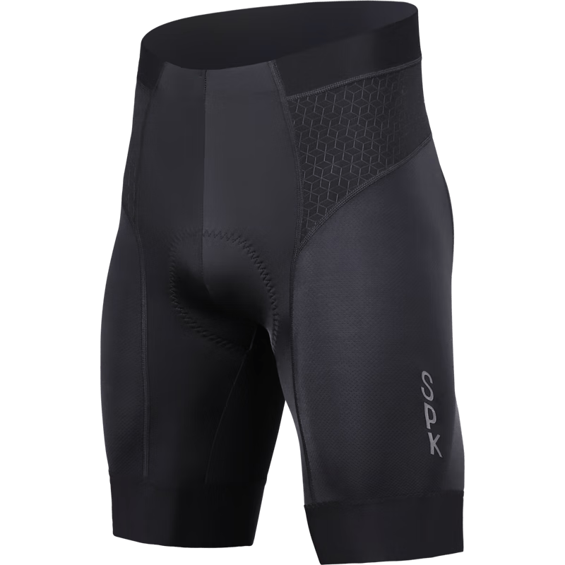 思帕客（Spakct）騎行褲男夏季透氣速干自行車騎行服公路山地車戶外運(yùn)動背帶短褲 信仰II男子平腰騎行褲-(黑色) L