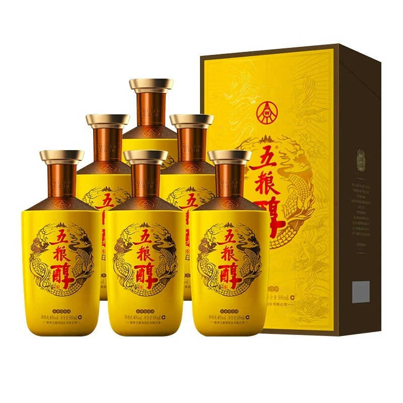 五粮液五粮醇40度/50度500ml*6瓶装整箱浓香型白酒粮食酒送礼首选 50度五粮醇金装   500ml*6瓶整箱