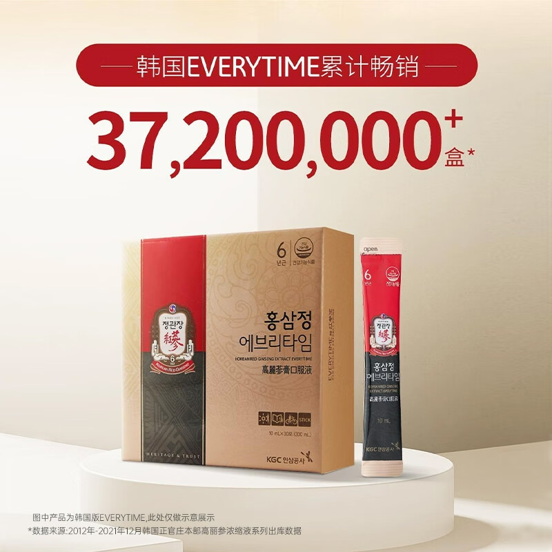 正官庄正官庄红参浆高丽参浓缩液30%人参饮品补女性气血官方旗舰店正品 300g 红参浆300g*1盒/送红参石榴汁10g