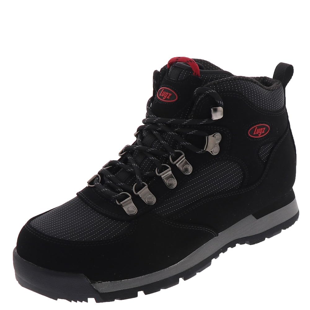 LUGZLugz 男式 Sidewinder 高帮靴, 黑色/火星红/炭黑色, 7 黑色/火星红/炭黑色 7
