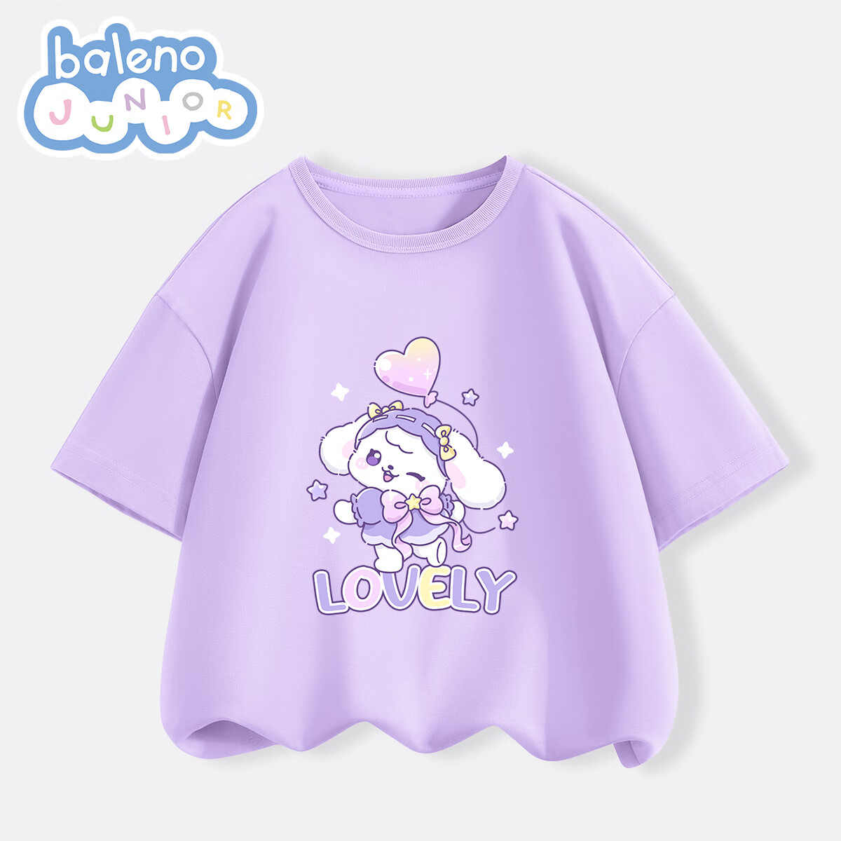 班尼路童装 女童短袖儿童纯棉t恤