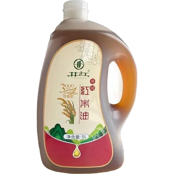 井江紅米油5L 當(dāng)季稻米油 谷維素多 米糠油 井岡山特產(chǎn)植物食用油 井江紅米油5L 當(dāng)季稻米油 谷維素
