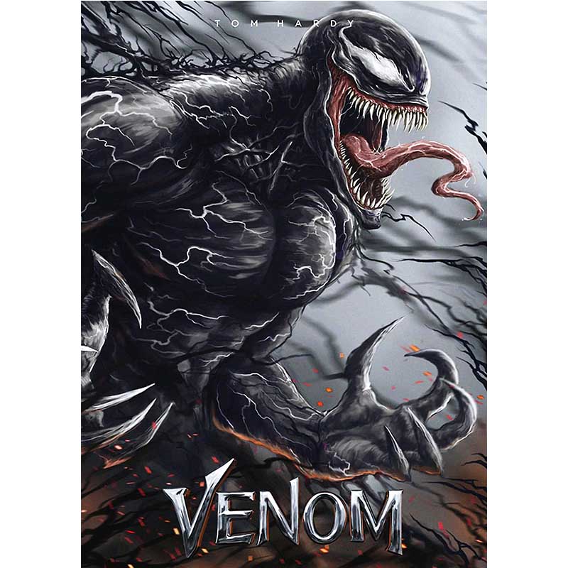 狼天影 毒液海报致命守护者venom漫威英雄漫画宿舍电影贴纸墙贴画房间