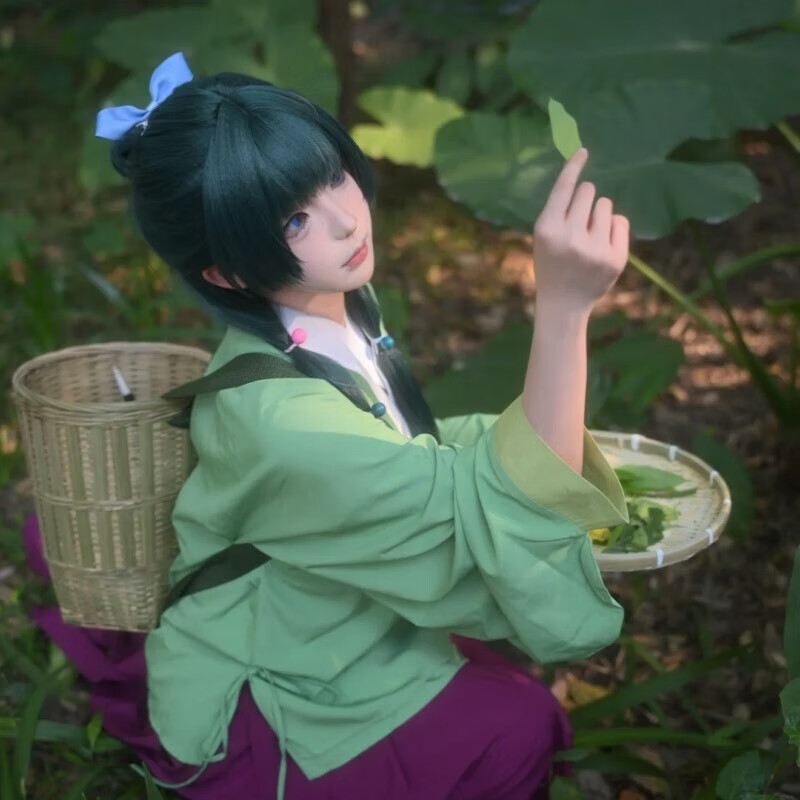 班达熊药屋少女的呢喃cos服猫猫药师少女cosplay动漫角色扮演卡通周边 呢喃猫猫cos服(上衣+裙子)+假发+鞋子 S(90斤左右)