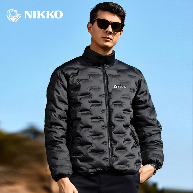 日高新品秋冬季棉服外套男款休闲棉衣防风防水运动棉衣防跑棉 黑色 (男女同款) XL