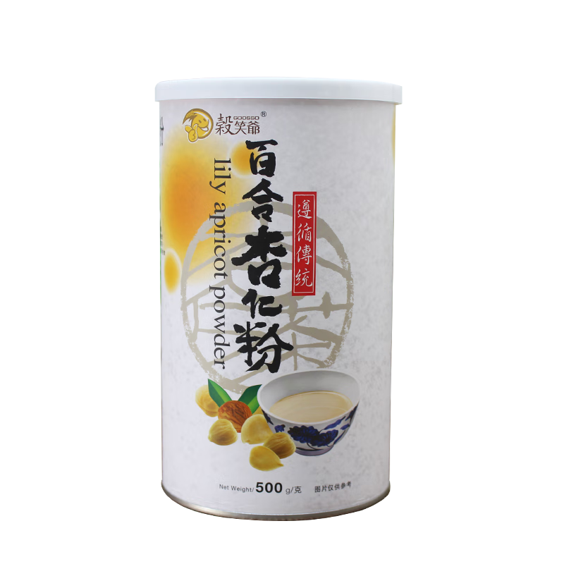 谷笑爺進(jìn)口谷笑爺百合杏仁粉杏仁粉沖泡即食杏仁茶營(yíng)養早餐 百合杏仁粉1罐*500g 500g
