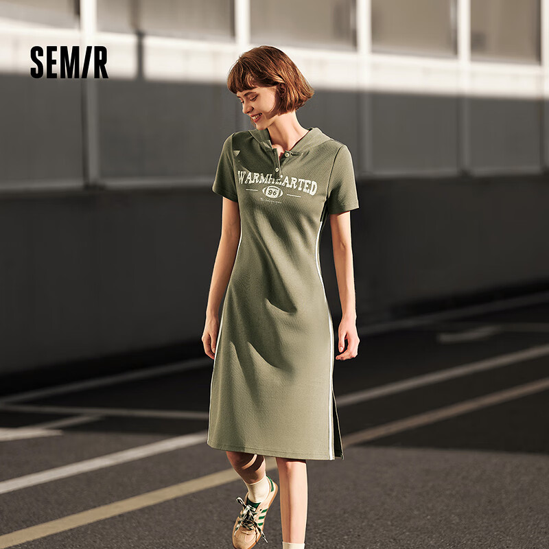 ɭ����Semir��������ȹ�ϼ�������Ů��ʽ�����ȹ�Ӹ���ѧԺ����֯ȹѩ���黨ȹ S����ʽ������֯ȹ-��ɫ��00344 S