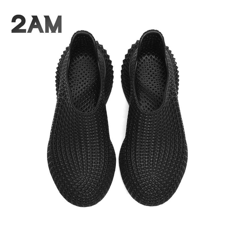 2AM· Rocker4D打印一体成型休闲鞋百搭时尚潮流男鞋春夏季3d打印鞋 石墨黑 38
