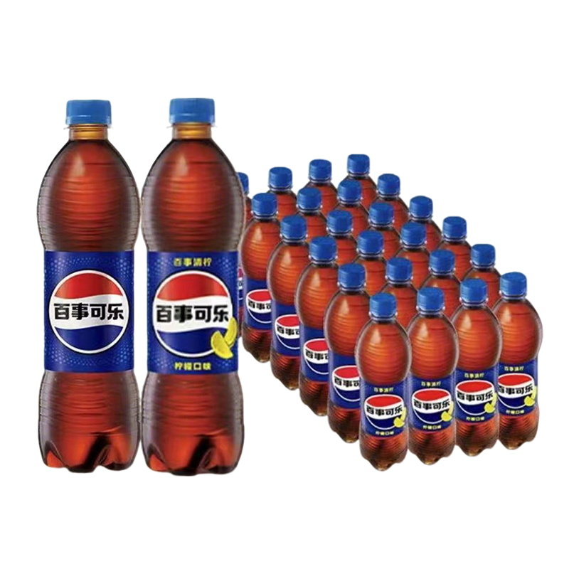 百事可乐Pepsi 原味*20+清柠味*4 碳酸饮料汽水500ml*24瓶 混合装