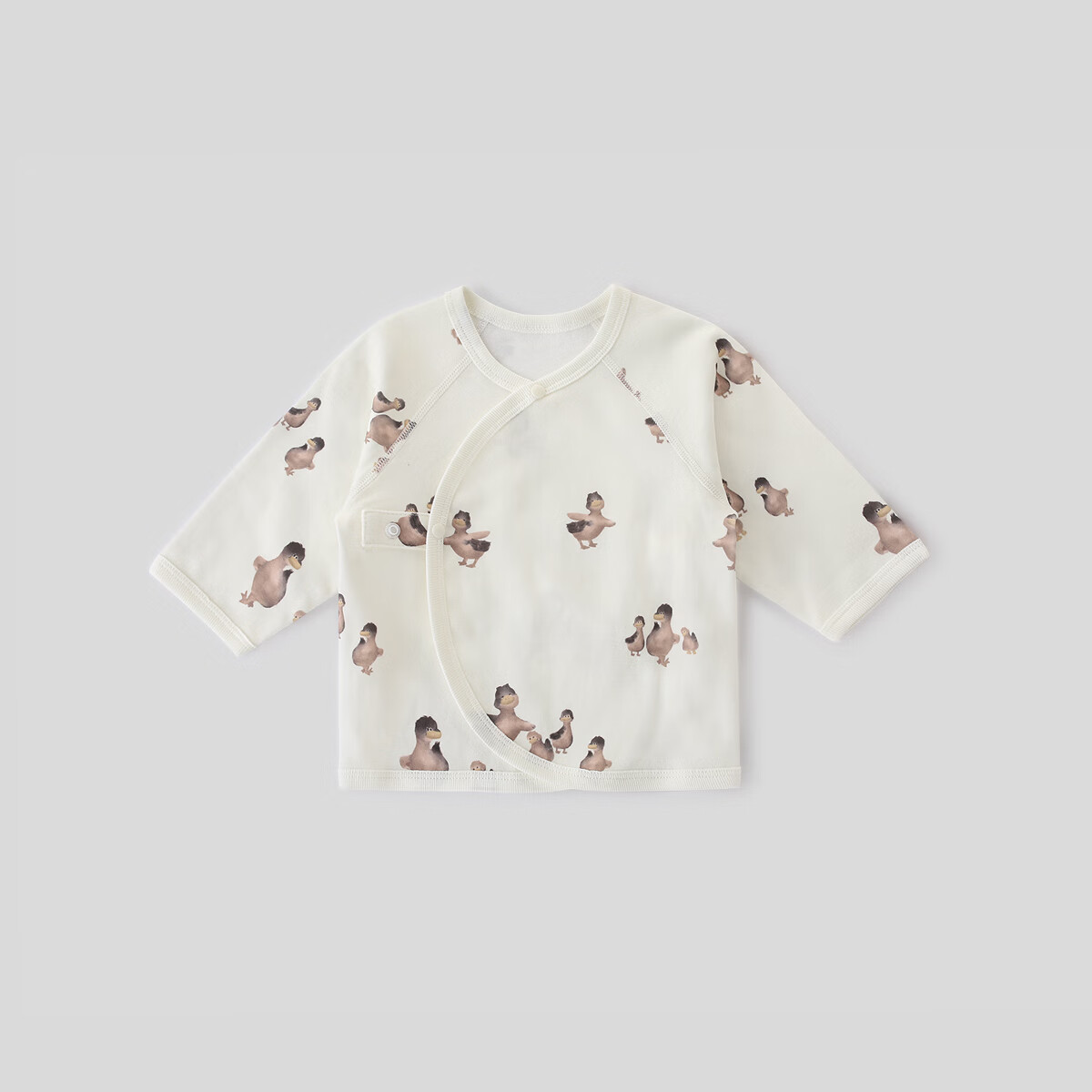 巴厘小猪新生婴儿儿衣服a类纯棉半背衣初生儿四季和尚服睡衣秋季宝宝上衣 鸭可波罗 52