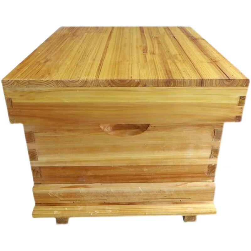 中蜂蜂箱全套蜜蜂養(yǎng)蜂工具杉木煮蠟標準十框蜂桶蜂巢平箱 桶蜂巢平箱