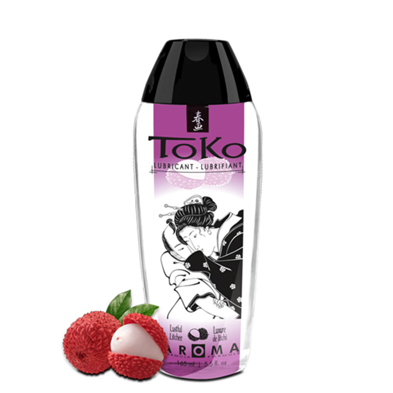 shunga春画加拿大进口人体润滑剂果味润滑液夫妻房事润滑油情趣用品 荔枝味165ml