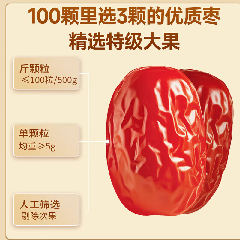 维汉特级去核灰枣2kg免洗即食枣正品煮粥新疆无核红枣节日送礼礼盒 特级去核灰枣2kg