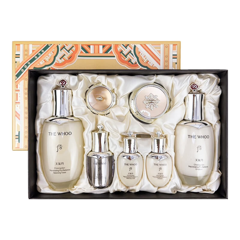 后（The history of whoo） 韓國進(jìn)口后套裝水妍套盒拱辰享天氣丹 天氣丹pro光耀水乳霜7件套