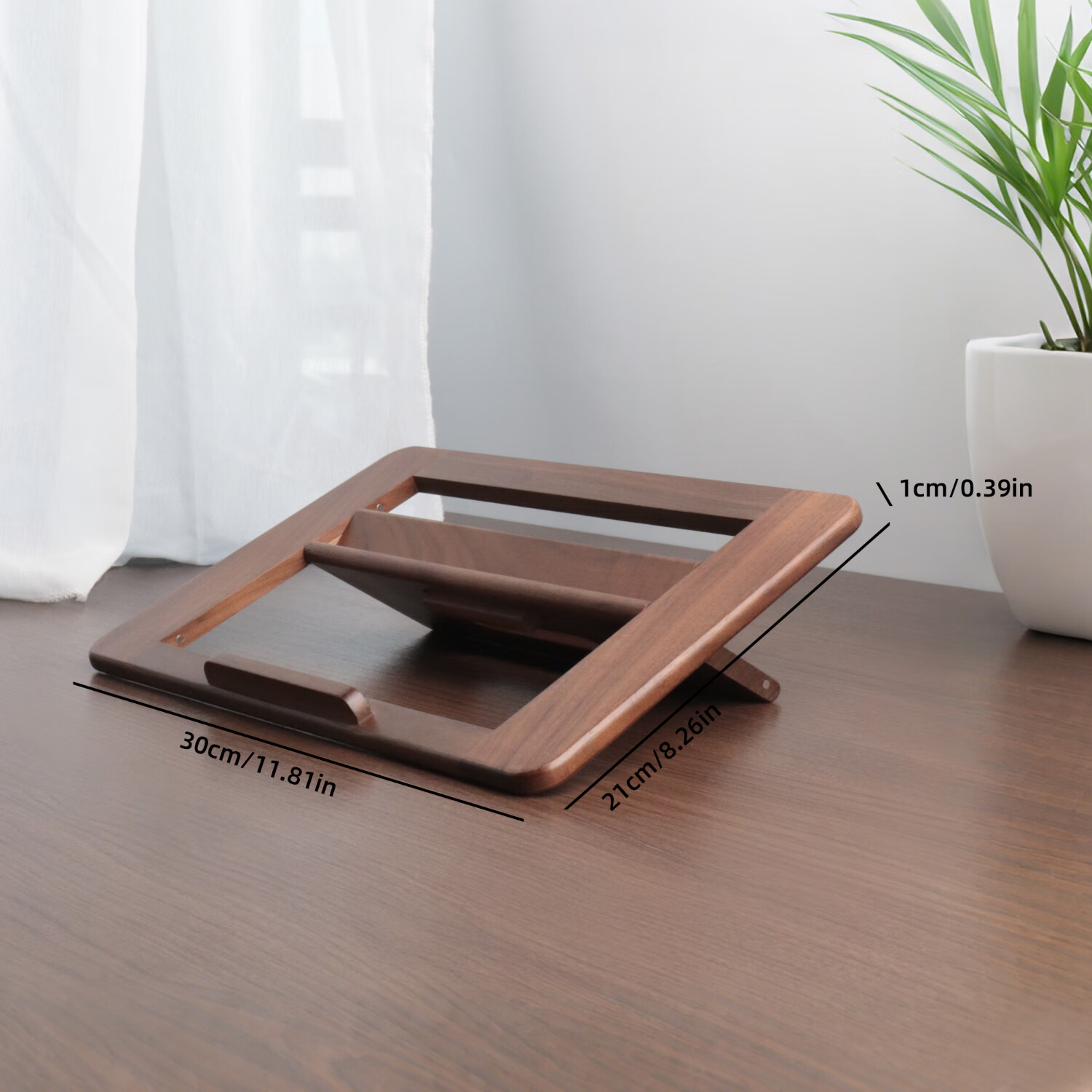 GNOVEL平板支架笔记本电脑支架办公轻奢全实木便携底座适用苹果华为小米【三档增高/镂空散热/折叠便携】