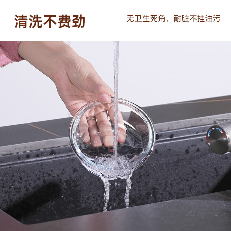 乐唯诗(NERVISHI)玻璃碗带盖饭盒微波炉加热上班族密封保鲜盒便当小留样米饭分装盒 高硼保鲜盒/圆粉-2件套370ml