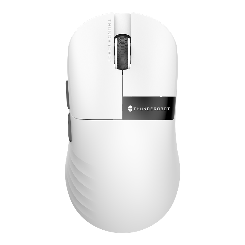 雷神（ThundeRobot）ML8无线星闪鼠标 49g轻量化游戏电竞办公鼠标 有线/星闪PAW3395独立屏显网页驱动4K回报率 白色