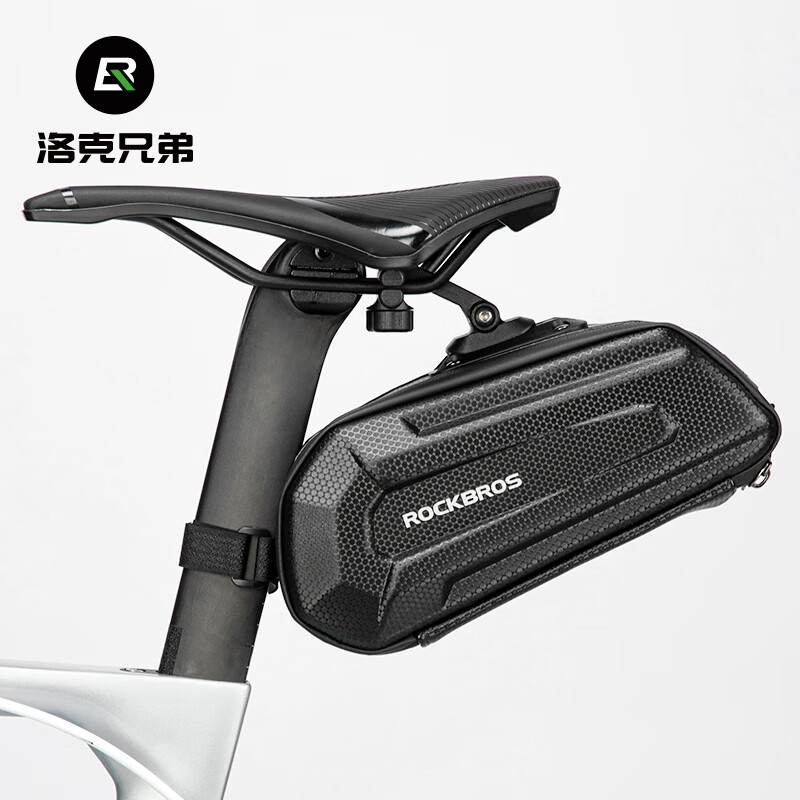 洛克兄弟自行车包硬壳大容量后鞍座包尾包公路山地车座管包骑行配件 B69 1.7L