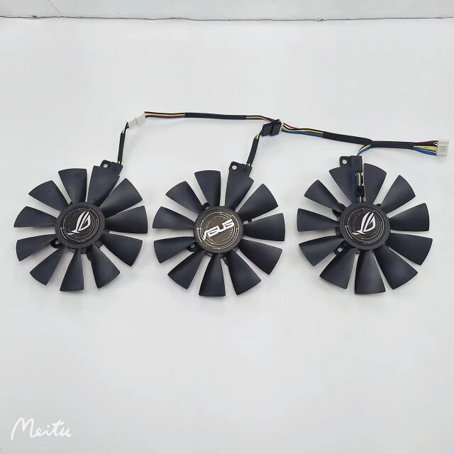 VYOPBC华硕猛禽ROG STRIX GTX1060 1070 1080TI 显卡风扇三风扇显卡专用 一套3个