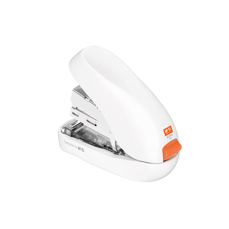 晨光（M&G）12#订书机 学生办公轻巧便携 小号马卡龙色订书机/装订器/订书器 办公用品 牛奶白ABS916MCI