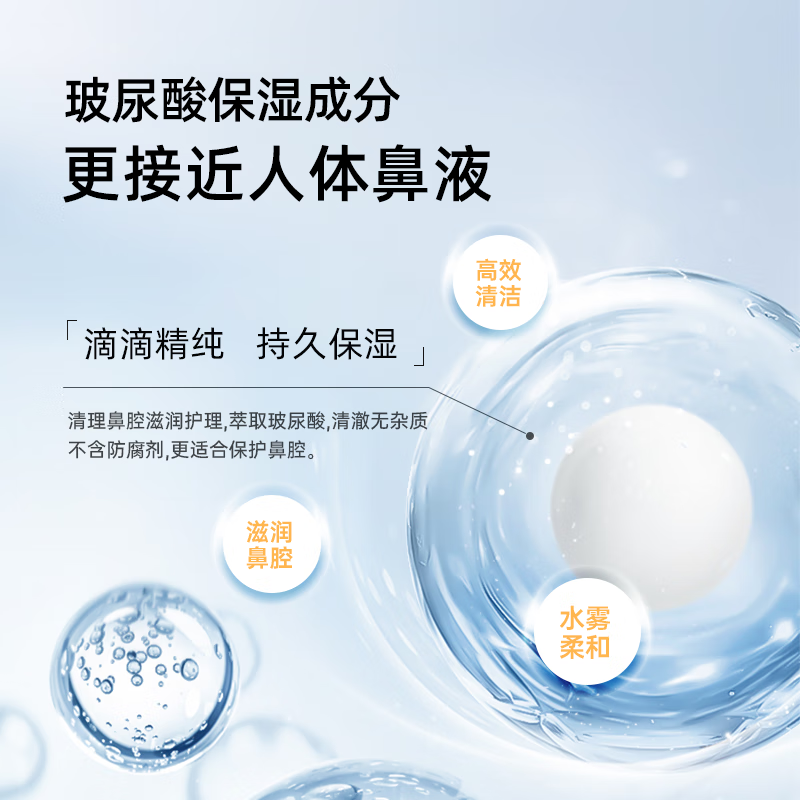 酷润玻尿酸海盐水鼻喷孕妇儿童鼻炎喷剂洗鼻器喷雾鼻腔喷雾50ml大容量 50ml*5瓶【囤货装】全家适用 孕妇儿童均可用