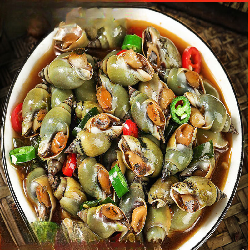 青岛麻辣翡翠螺海螺丝300g麻辣钉螺醉香螺鲍螺麻辣小海鲜即食罐装