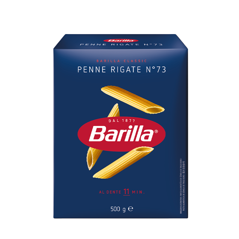 百味來(lái)Barilla意大利進(jìn)口 #73筆形意大利面500g 低脂意面通心粉斜切意粉