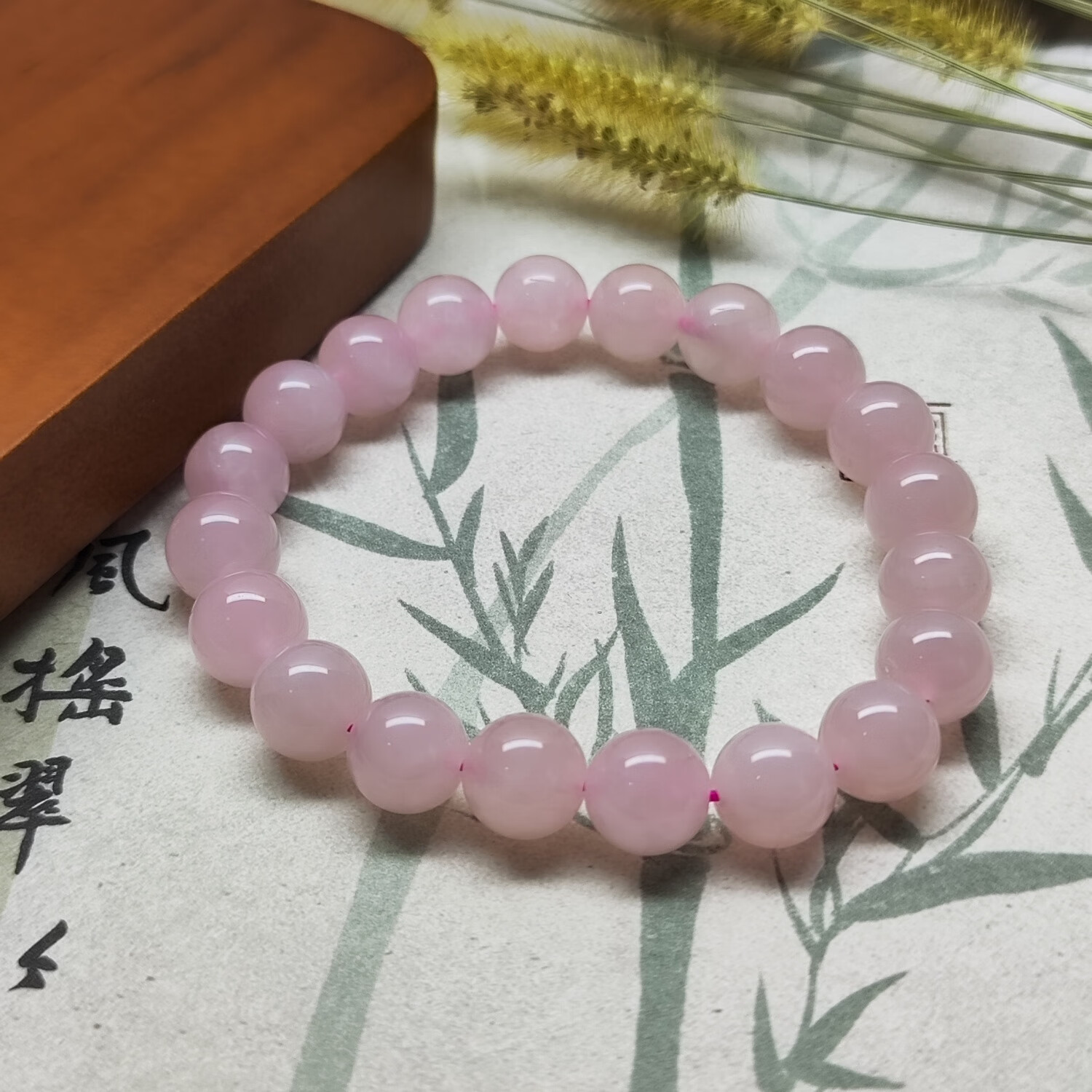 马粉水晶手链节日毕业成年礼物轻奢送女友闺蜜生日手串单珠女款 17CM