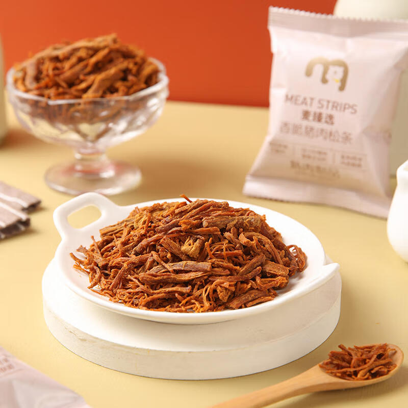 麦臻选【麦德龙超市】香脆猪肉松条200g非油炸肉香酥脆下午茶休闲零食