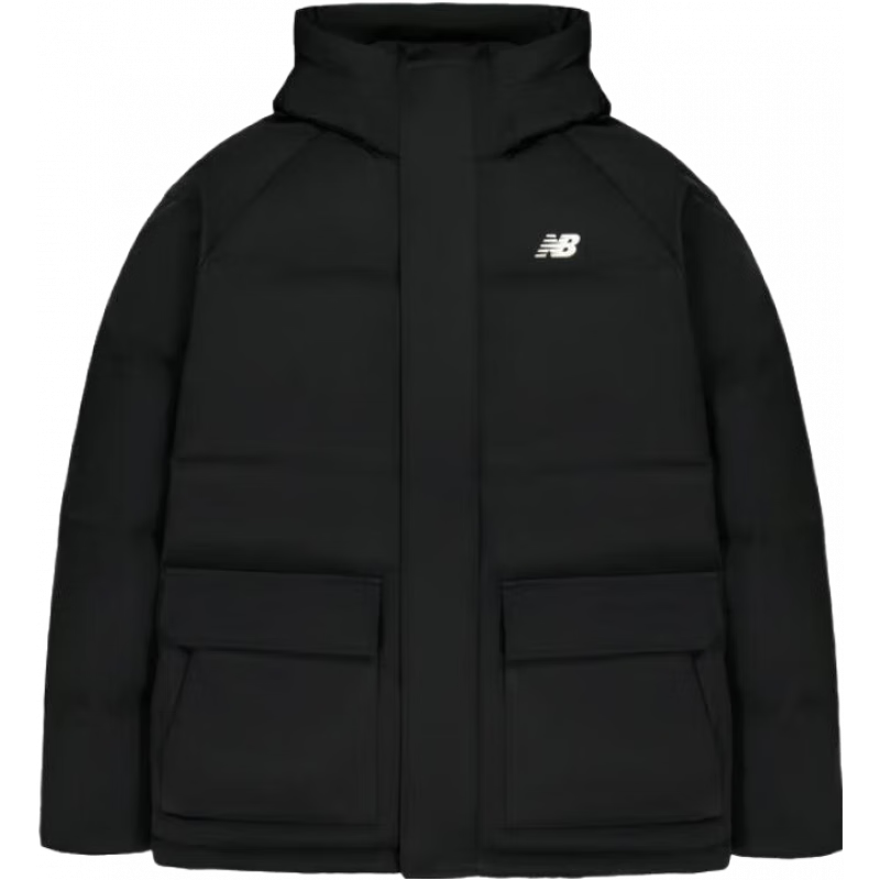 NEW BALANCE NB官方男款冬季休闲百搭保暖运动鹅绒羽绒服 BK NPF47021 M
