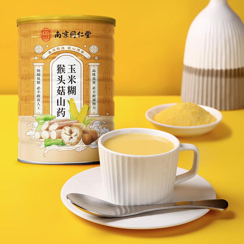 猴头菇山药玉米糊即食早餐代餐粉玉米羹粉玉米粥养胃营养早餐 猴头菇山药玉米糊【600g*1罐】