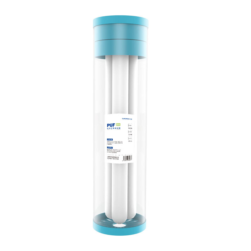 小澎反冲洗大白瓶滤芯10/20寸前置过滤器通用PP棉活性炭树脂滤芯 20寸0.01微米PUF中控超滤滤芯