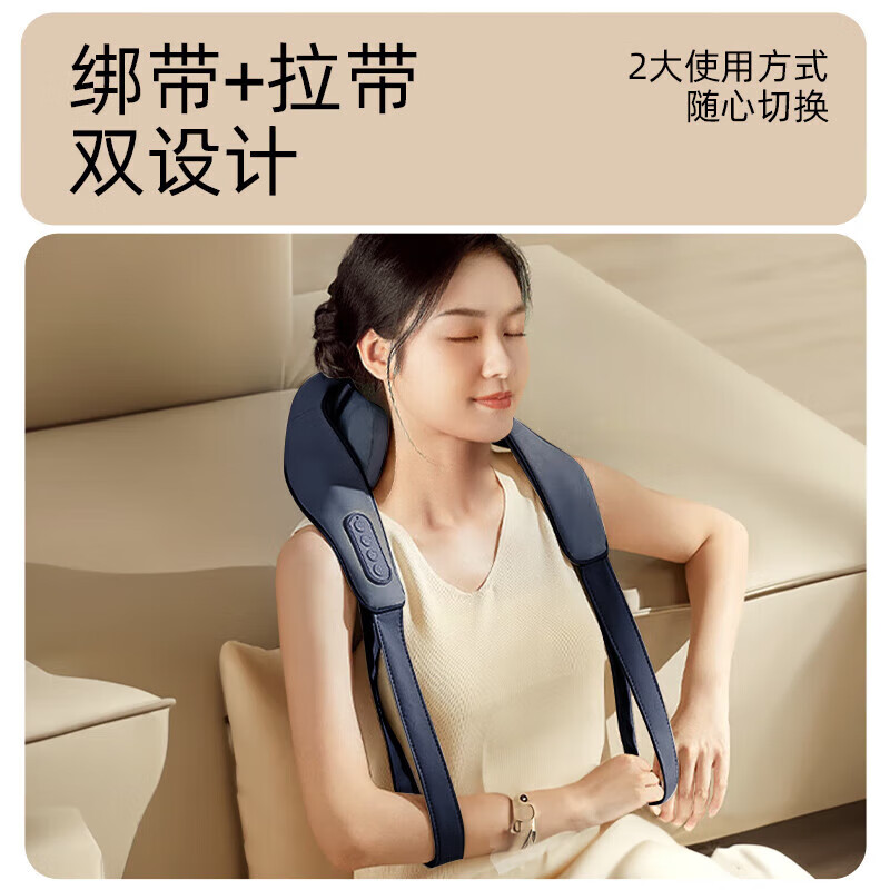 猴太太颈部椎按摩器仪腰部按摩枕脖子全身颈部颈肩理 筋膜枪父亲节礼物实用送爸爸母亲妈妈长辈高档疗仪 【店长力荐】3D红光热揉捏/热敷 生日礼物女生母亲妈妈爸爸父亲男士女士老人高档礼品