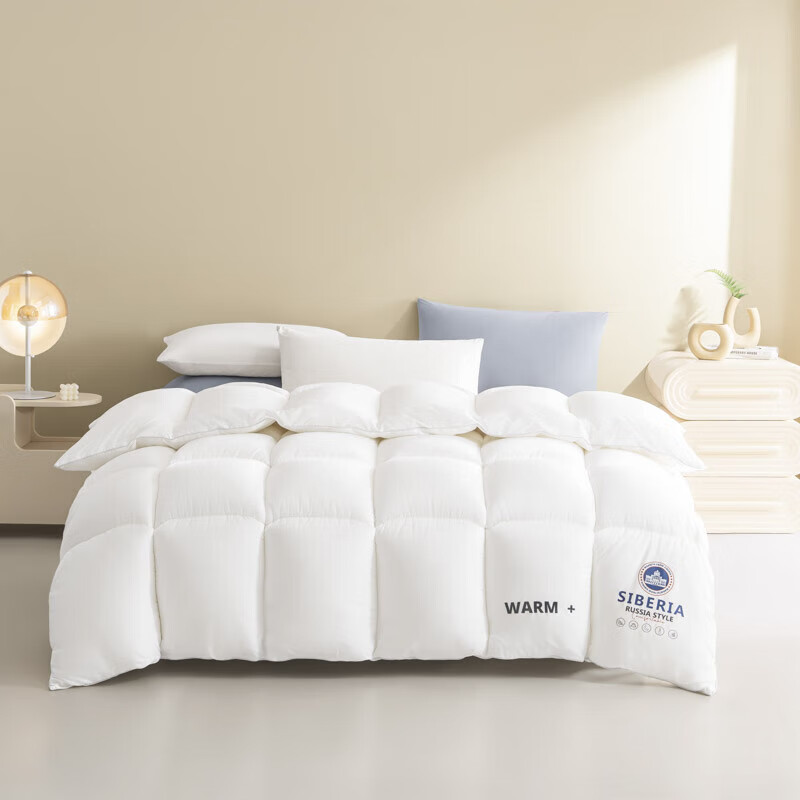 恒源祥正品希尔顿羽丝绒被鹅丝绒冬被褥加厚保暖被芯学生宿舍单人棉被子 白色 150*200cm(【3斤空调被】)夏被