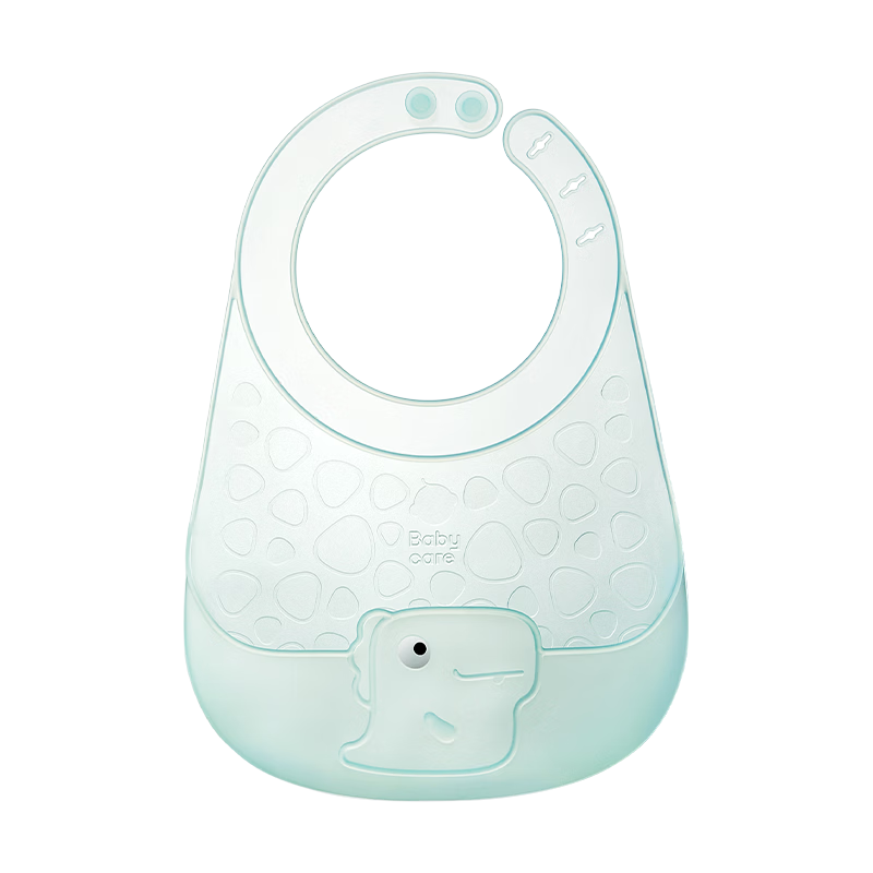 创宙 babycare宝宝吃饭围兜辅食饭兜防水硅胶婴儿儿童围嘴口水兜巾【超轻3D】