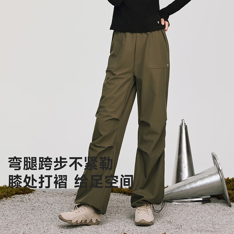 VVC休闲裤女秋冬户外防风透气裤子宽松工装裤伞兵裤冲锋裤 星空黑 L