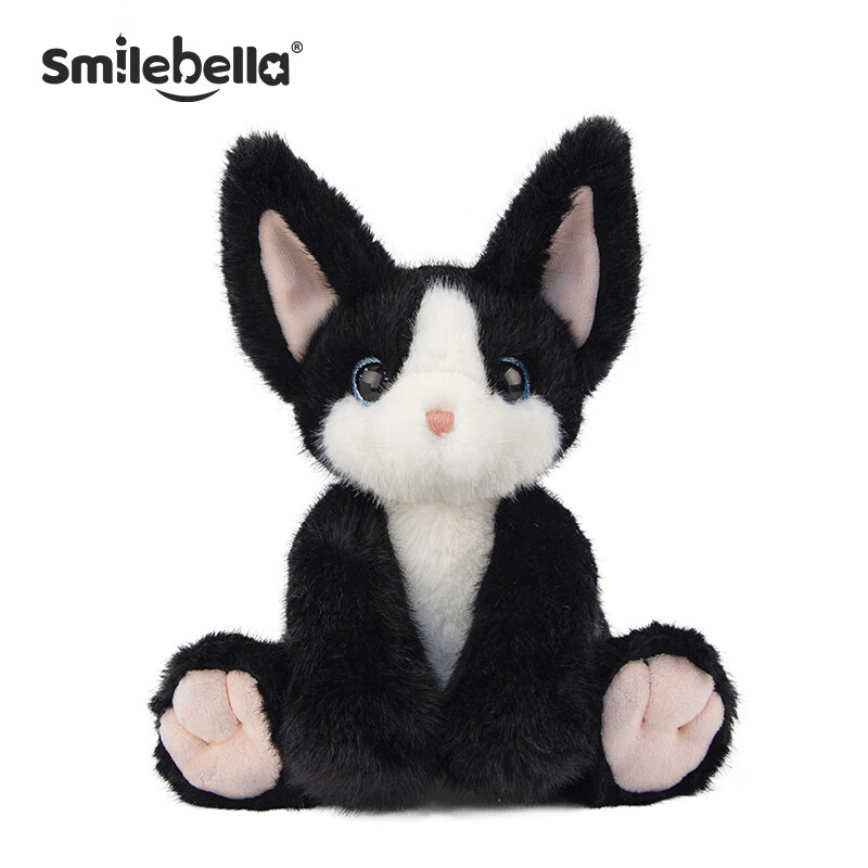 SMILE BELLAӢ���ڰ�è����ż��èë����ߵ��ľ�ëè�������ޱ�����Ϧ����Ů �ڰ�è�䡾��װ�� վ��28cm