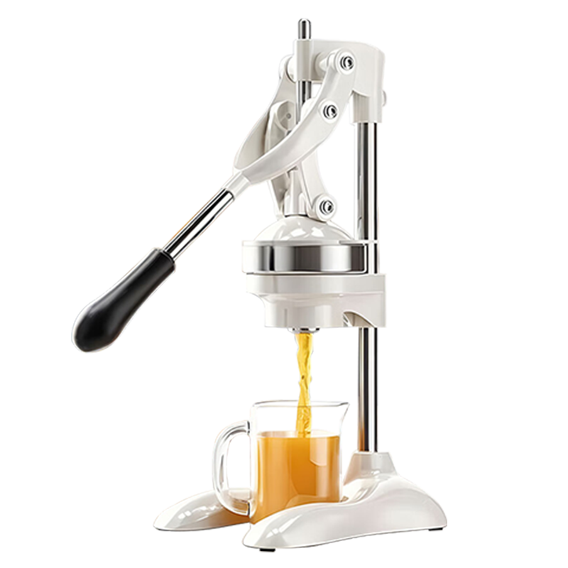 京严手动榨汁机手压式橙汁压榨机柠檬橙子榨汁压汁器商用手压摆摊神器 双模具【不挑水果】高效出汁