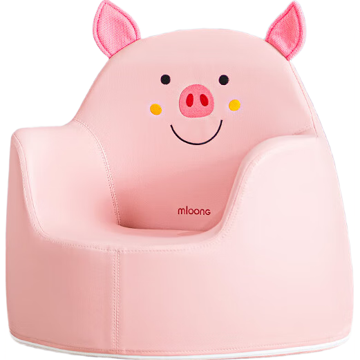 曼龍兒童毛絨玩具沙發(fā)可愛(ài)造型寶寶小沙發(fā)3-10歲單人嬰兒座椅 兒童沙發(fā)一米尼豬