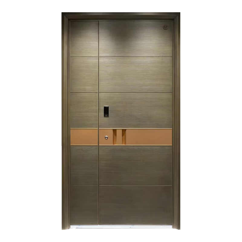 德諾特防盜門(mén)精雕鋁木裝甲智能門(mén)鎖高端別墅子母門(mén)雙色大門(mén)外開(kāi)雙開(kāi)門(mén)子母門(mén)裝甲門(mén) 321鋁木外板4mm內木板非標定制8980/平米