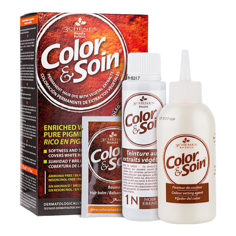 三橡樹(shù)法國染發(fā)劑男女士遮白發(fā)蓋白染發(fā)膏孕婦哺乳期可用 9N
