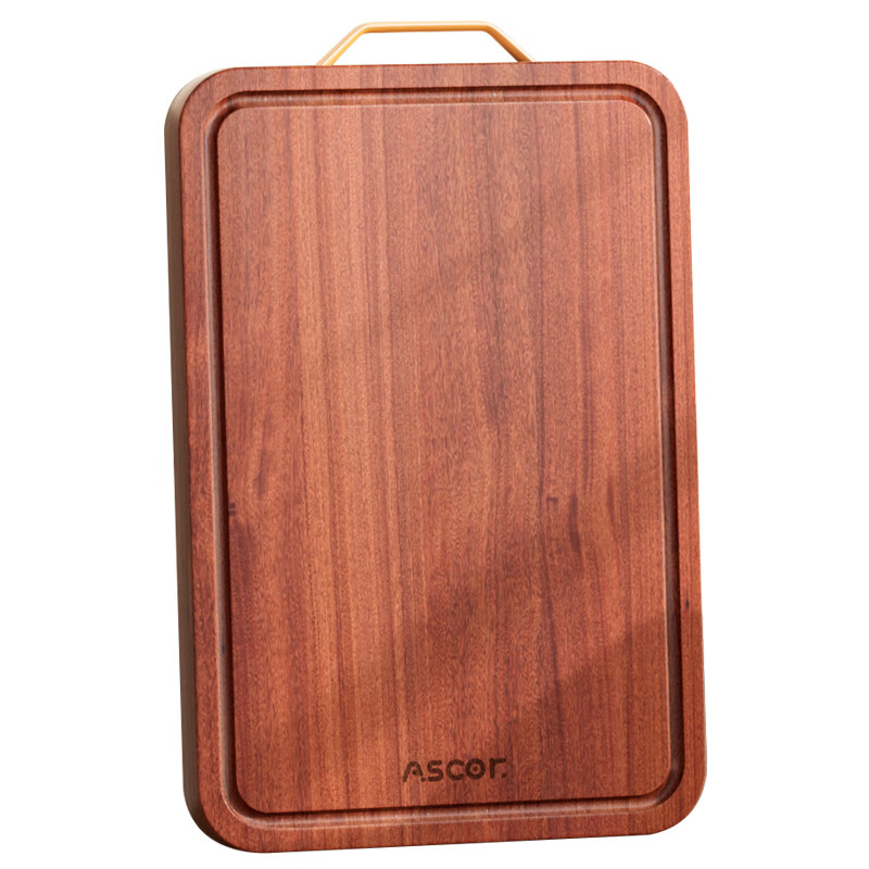 艾仕可(ASCOR)乌檀木菜板抗菌防霉家用食品级实木砧板厨房专用双面切菜案板粘板 【进口整木乌檀木】耐砍抗菌 双面适用3-4人 中号