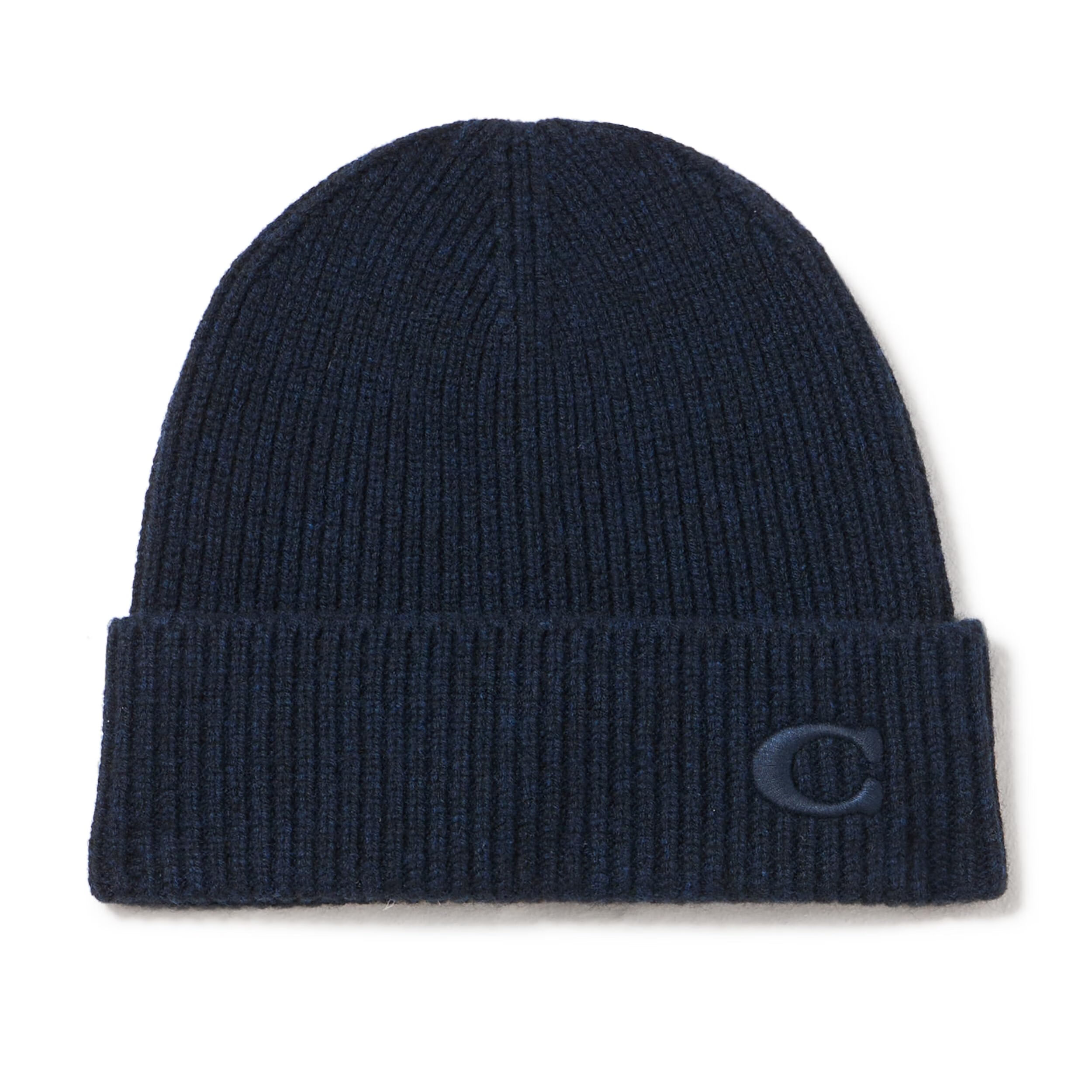 蔻驰Coach 蔻驰 女式 C 无檐帽, 海军蓝, 單一尺寸 海军蓝 單一尺寸